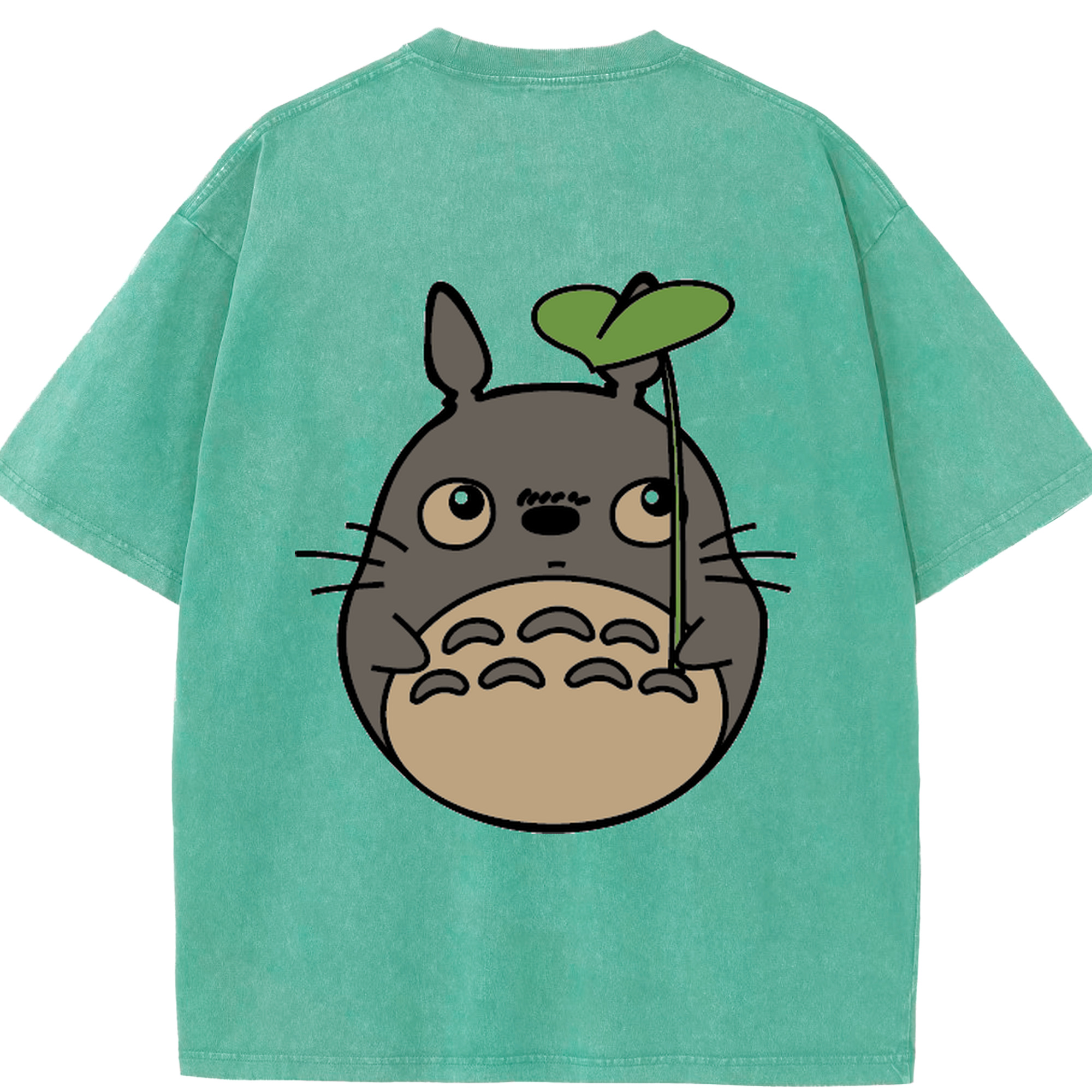 （画像用） となりのトトロ 草壁メイ 草壁サツキ My Neighbor Totoro Satsuki Kusakabe Mei Kusakabe 綿100% ヴィンテージ風 半袖Tシャツ（背面プリント）